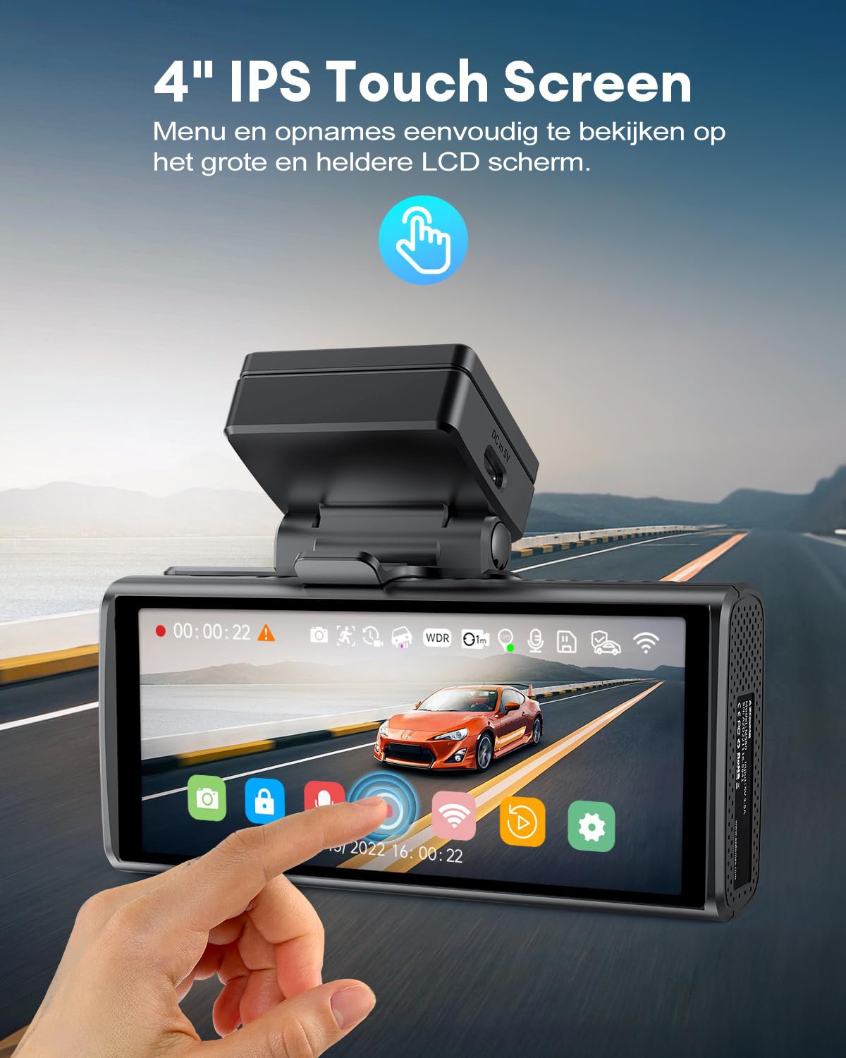 Nanocam M93 Pro 5K Touch Wifi GPS 64gb dashcam