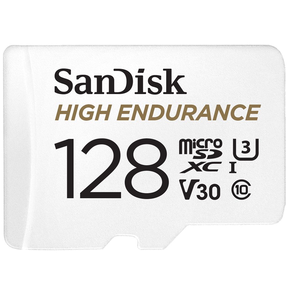 Sandisk 128gb High Endurance U3 V30 microSD kaart