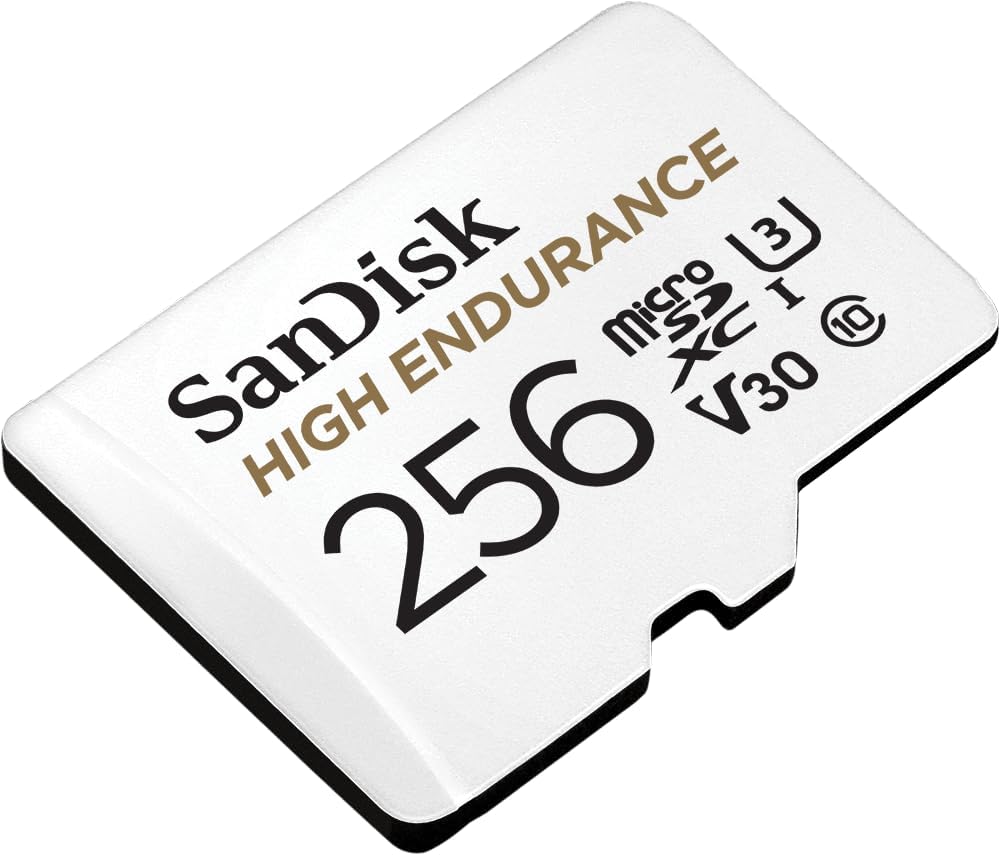 Sandisk 256gb High Endurance U3 V30 microSD kaart