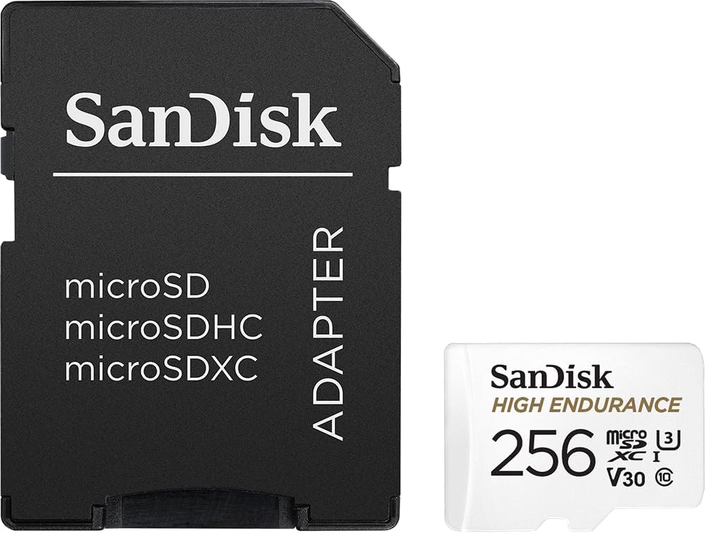 Sandisk 256gb High Endurance U3 V30 microSD kaart