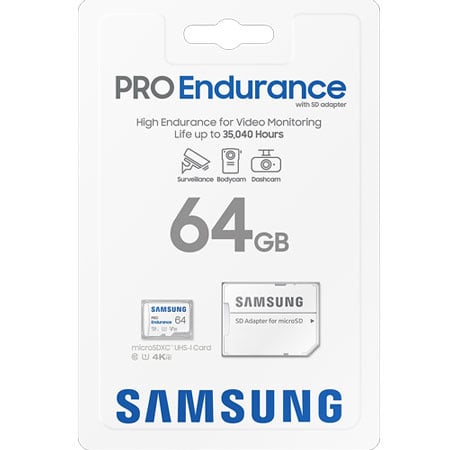 Samsung Pro Endurance 64gb UHS-I V10 Micro SDHC card